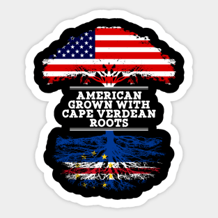 American Grown With Cape Verdean Roots - Gift for Cape Verdean From Cabo Verde Sticker